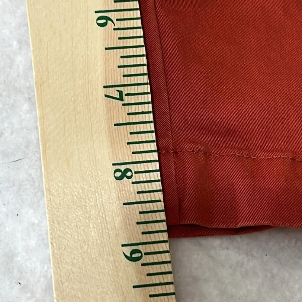 Lands End Casual Chino Shorts Traditional Fit Men's‎ Size 38 Coral Red